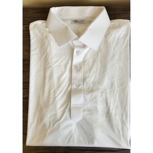 Collars & Co Mens Dress Collar‎ Polo XL Relaxed Fit White NEW